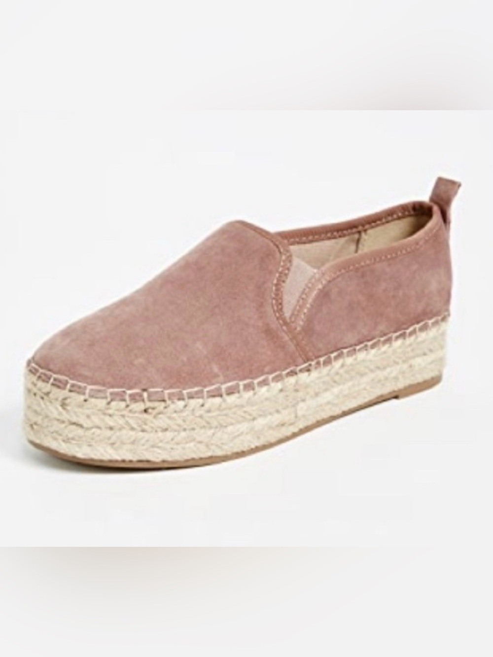 Women’s Suede Espadrille Slip-On in Dusty Rose